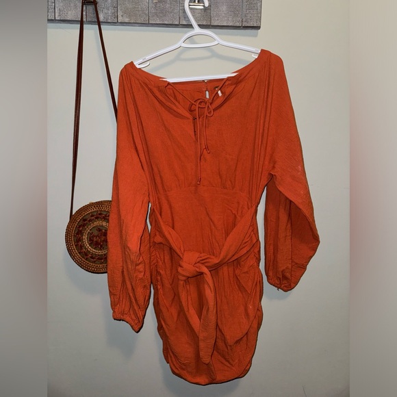 Free People ruched dress size XS/SM - Picture 2 of 2